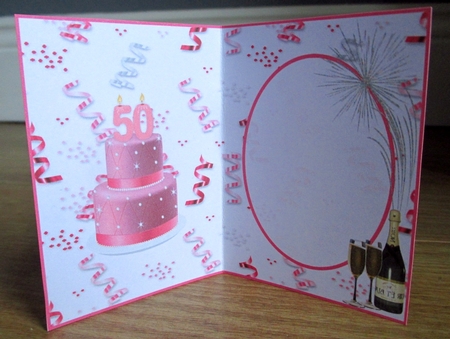 Happy 50th Birthday Celebration Insert by Johanna Lambert