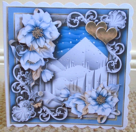 Snow for Christmas Card Topper by Johanna Lambert