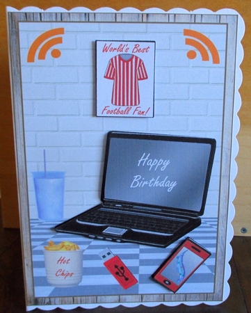 Happy Birthday Decoupage Topper 3 by Johanna Lambert