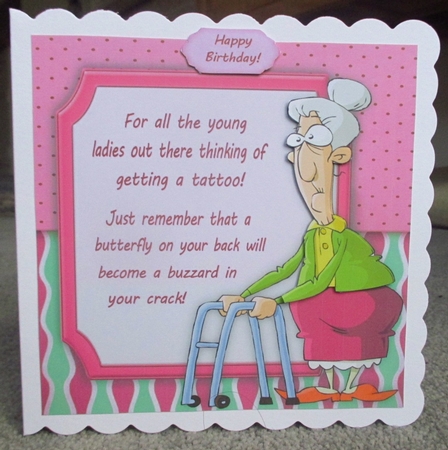 For all you young ladies  ......Ladies humor 8x8 by Johanna Lambert