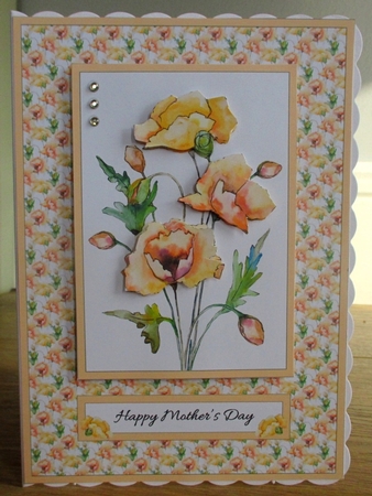 Lovely Watercolor Poppies Mothers Day Topper by Johanna Lambert