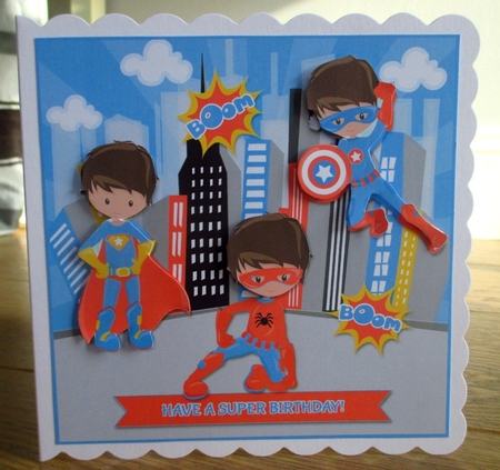 Have A Super Birthday - Superhero Topper by Johanna Lambert