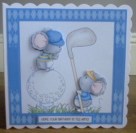 Hope Your Birthday Is Tee-rific - Golf Theme Topper by Johanna Lambert