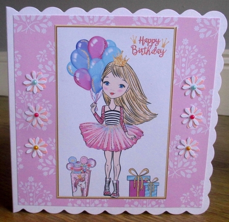 Little Princess Birthday Topper (Light Hair Color) by Johanna Lambert