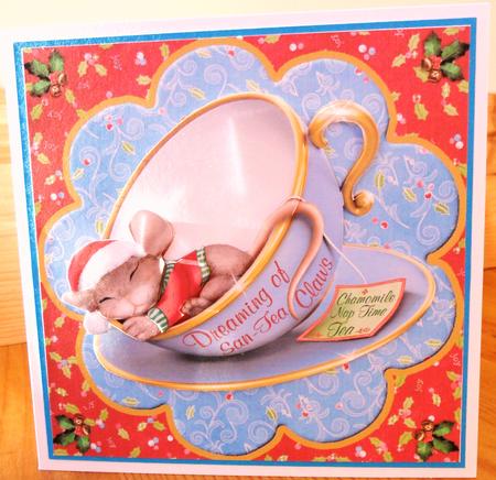 Dreaming of San-tea Claus with Decoupage by Johanna Lambert