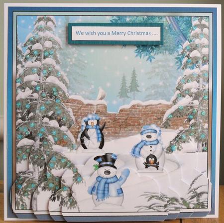 Winter Friends Scalloped Bottom Stacker by Johanna Lambert