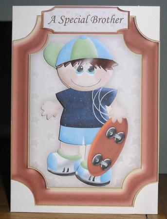 Skateboard King Topper and Decoupage by Johanna Lambert