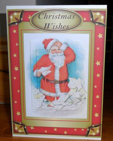 Vintage Santa Pyramid Topper 2 by Johanna Lambert