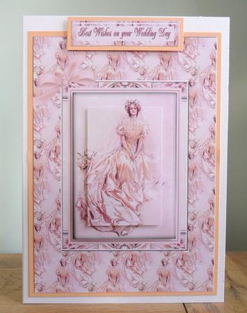 Peach Wedding Day Bride by Johanna Lambert