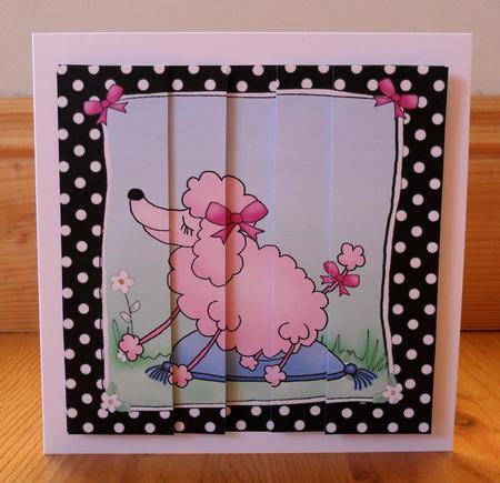 Cute Poodle Side Stacker Topper by Johanna Lambert