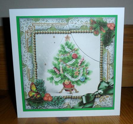 The Tree Holly All 4 Rounded Corner Card Front by Johanna Lambert