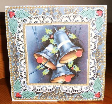 Blue Bells 6 Inch Duo Corner Stack Card Front by Johanna Lambert