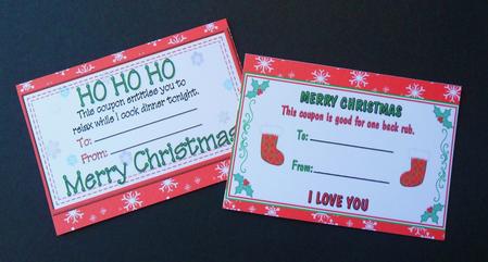 A Bit of Fun Christmas Vouchers by Johanna Lambert