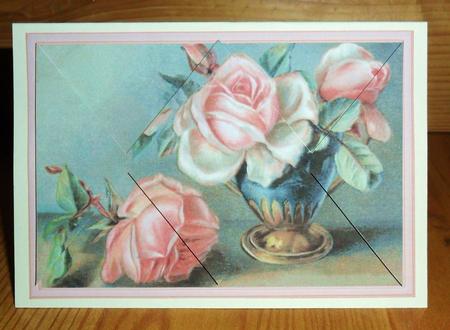 Tea Time Roses - Diamond Stacker Card by Johanna Lambert
