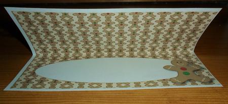 Gingerbread Man Insert for Large Dl (cream) by Johanna Lambert