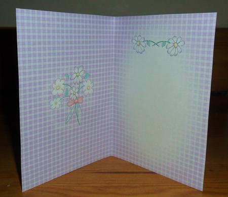 Pretty Gingham Insert A5 Portrait by Johanna Lambert