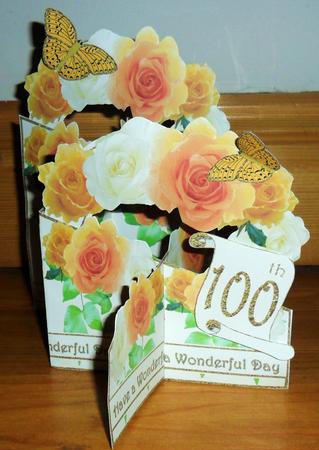 Yellow and White Roses Cascade Deluxe by Johanna Lambert