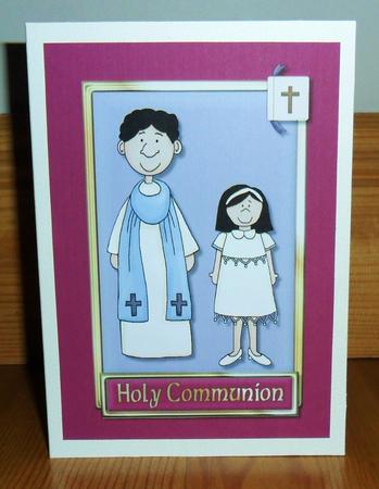 Girls Holy Communion Quick Card by Johanna Lambert