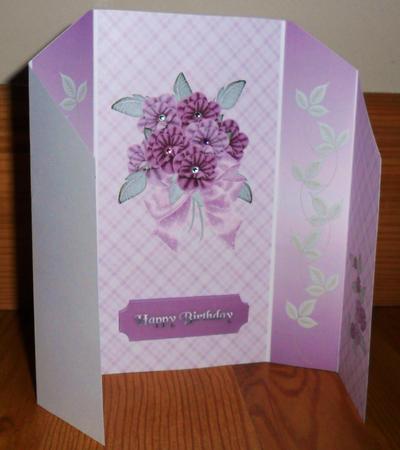 Floral Theatre Fold Card by Johanna Lambert