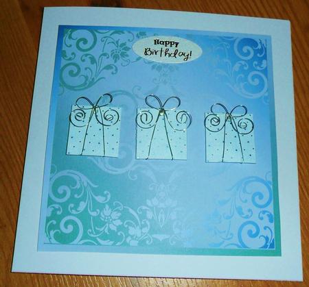 Etched Glass Card Fronts & Text Plate #3 by Johanna Lambert