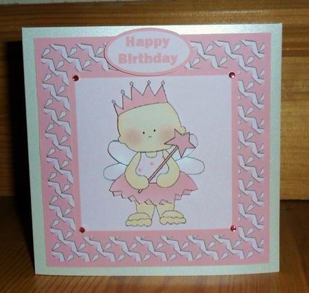 Baby Fairy Quick Card and Decoupage by Johanna Lambert