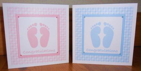New Baby Pink and Blue by Johanna Lambert