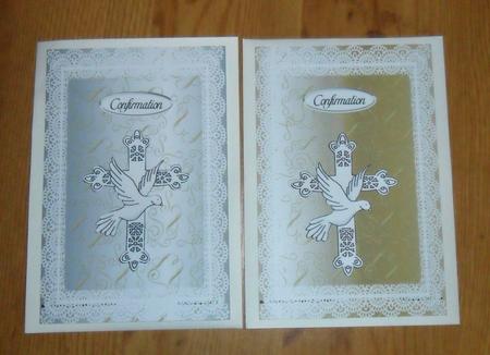 Lace Framed Card Bases - Swirls 2 by Johanna Lambert