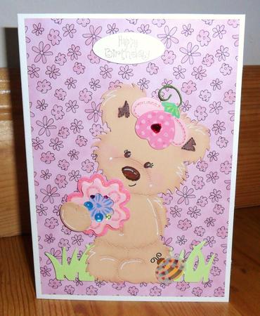 Pretty Flowers Backing Paper by Johanna Lambert