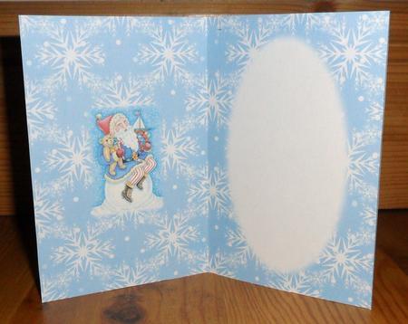 Snowy Santa Insert by Johanna Lambert