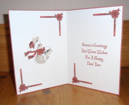 Christmas Bunny Insert by Johanna Lambert
