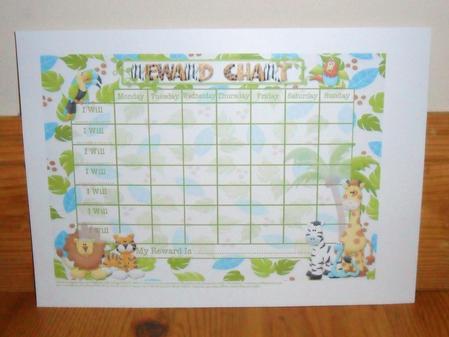 Jungle Fun -  Child's Reward Chart by Johanna Lambert