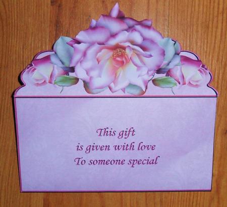 Pink Roses Over the Edge Money Wallet by Johanna Lambert