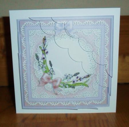 8 x 8 Bluebells Kit with Scalloped Corners by Johanna Lambert