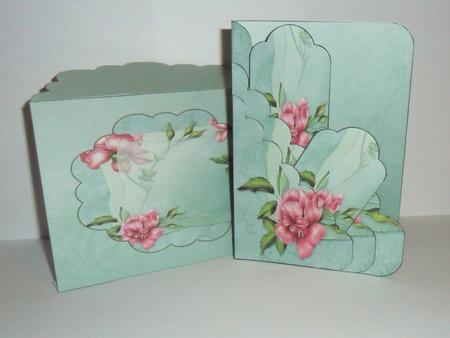 Green and Pink Roses Pocket Kit by Johanna Lambert