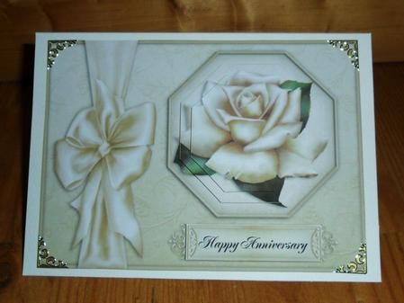 Natural Rose - Octagon Pyramid Card by Johanna Lambert