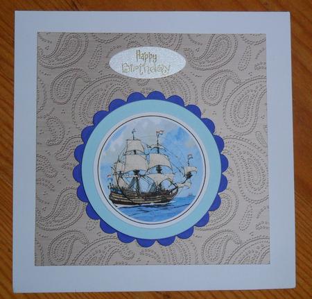 'copper Metallic Paisley Embossed' Backing Paper by Johanna Lambert