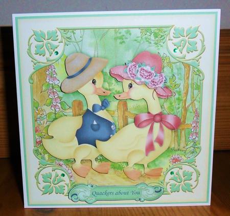 Quackers About You Square Topper & Deoupage by Johanna Lambert