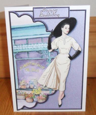 The Flower Shop Over the Edge Envelope Card by Johanna Lambert