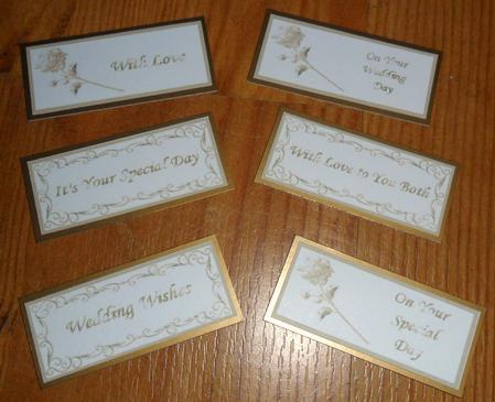 Wedding Captions in Gold by Johanna Lambert