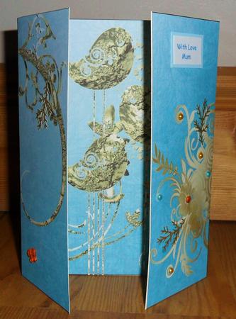 Golden Gatefold Birds by Johanna Lambert