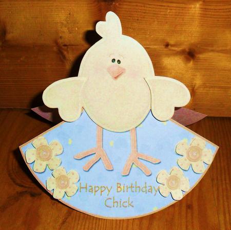 Happy Birthday Chic Over the Edge Wobble Card by Johanna Lambert