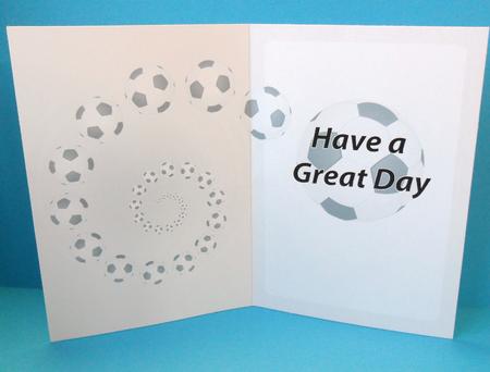 Football Fan Great Day Insert Grey by Johanna Lambert