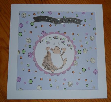 Lilac Backing with Dots & Swirls by Johanna Lambert