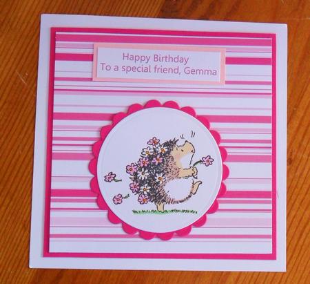 Pretty in Pinks Stripe Paper by Johanna Lambert