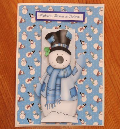 Winter Snowman Friends - Background Paper by Johanna Lambert