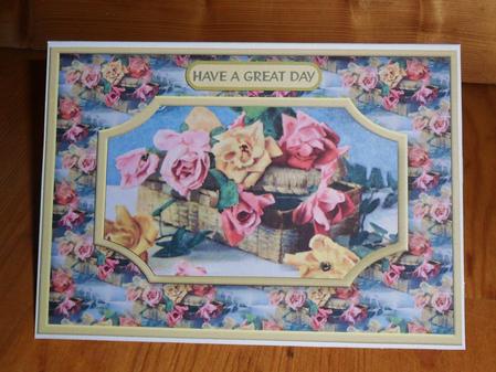 Basket of Roses Quick Card by Johanna Lambert