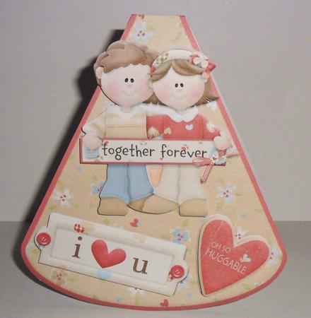 Together Forever Valentine Wobble Card by Johanna Lambert