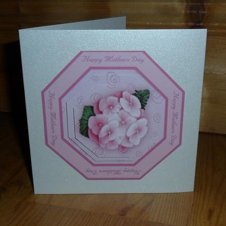 Rhododendrons for Mothers Day Octagonal Pyramid Card by Johanna Lambert