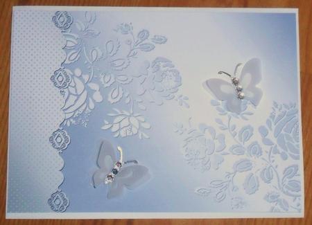 Rose Embossed Layered Backgrounds by Johanna Lambert