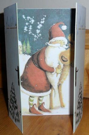 Santa & Reindeer Gatefold by Johanna Lambert